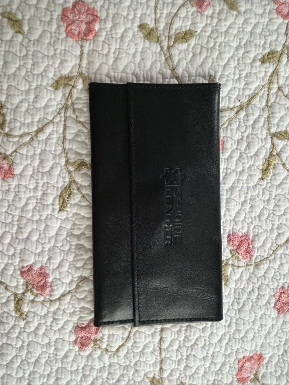 Black leather wallet